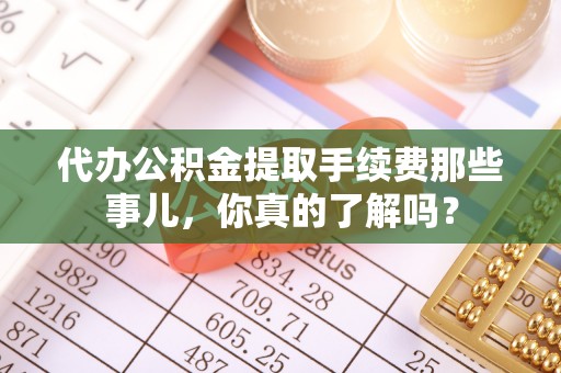 鄂伦春代办公积金提取手续费那些事儿，你真的了解吗？