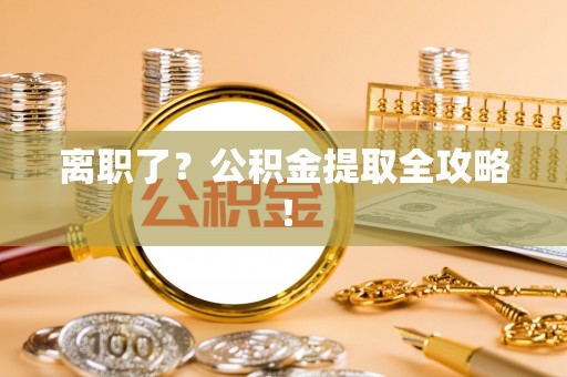 鄂伦春离职了？公积金提取全攻略！