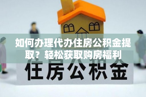 鄂伦春如何办理代办住房公积金提取？轻松获取购房福利